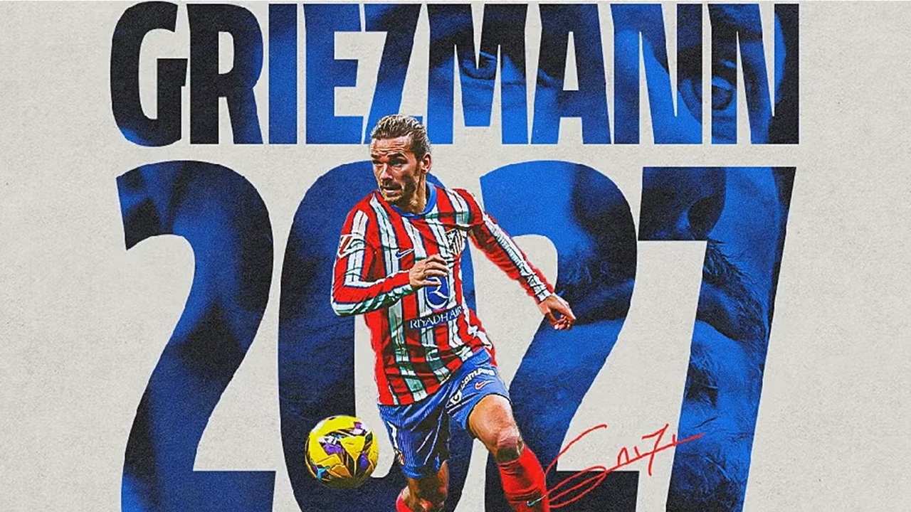 Griezmann Renueva con el Atlético Hasta 2027